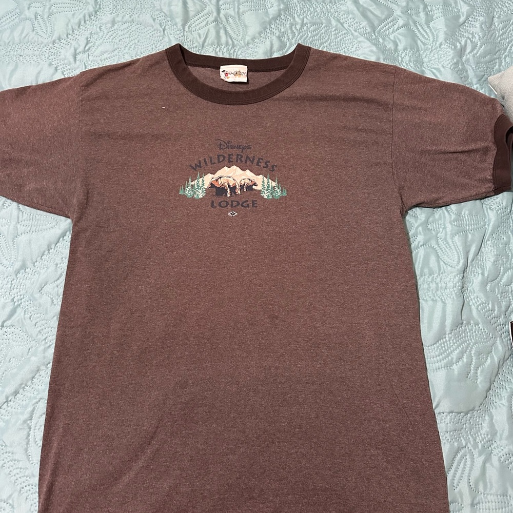 Disney parks wilderness lodge resort Brown Short Sleeve Tee